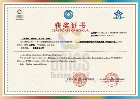/252025专业素养绽光芒金砖大赛铸荣光——我校在2024“一带一路”暨金砖国家技能发展与技术创新大赛中获佳绩