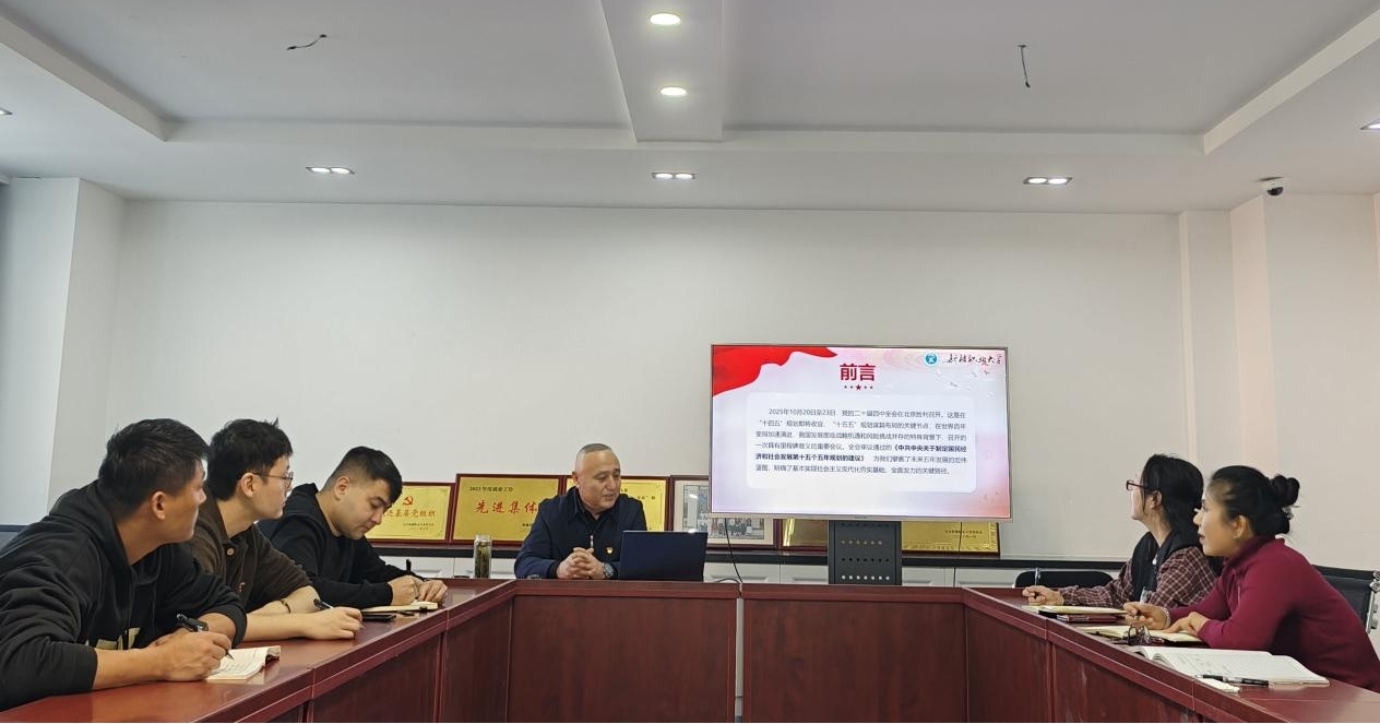 深悟党的二十届四中全会精神实质 凝聚奋进“十五五”新征程磅礴力量——我校招生就业处审计处党支部开展专题党课